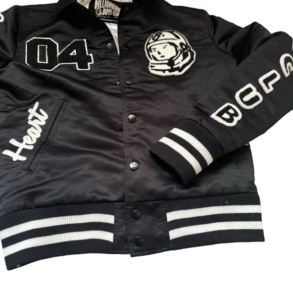 Billionaire Boys Club BBC Astronaut Varsity Jacket - Black/White - Size S - Picture 6 of 13